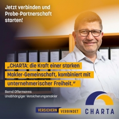 Charta Versichern-verbindet Kampagne-Probe-Partnerschaft